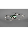 Plafoniera Arribo Quadrati Nero Led Dimmerabile Rgbw Trio Lighting