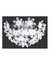 Plafoniera Blowball 3 Luci Cromo Fiori Bianchi Ø55 cm Trio Lighting