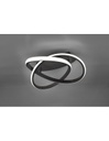Plafoniera Course Antracite Spirale Led 18w Dimmerabile Ø45 cm Trio Lighting