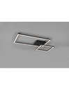 Plafoniera Da Soffitto Squadrata Orientabile Led Dimmer Padella Nero Trio Lighting