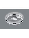 Plafoniera Design Cerchio Led Dimmer 4000k Parma Cromo Trio Lighting