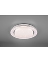 Plafoniera Disco Moderna Atria Led 22w Dimmer Effetto Stelle Bianco Trio Lighting