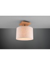 Plafoniera Elmau 1xE27 Nichel E Paralume Sabbia Ø35 cm Trio Lighting