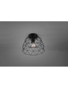 Plafoniera Haval Gabbia 1xE27 Nero Opaco Ø27 cm Trio Lighting