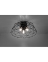 Plafoniera Haval Gabbia 3xE27 Nero Opaco Ø45 cm Trio Lighting