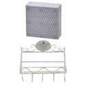 Appendino metallo paris 5 posti con mensola cm 38