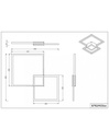 Plafoniera Hydra Design Quadrati Bianco Led 4000k Trio Lighting