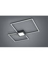 Plafoniera Hydra Doppio Quadrato Led 28w Antracite L65 cm Dimmerabile Trio Lighting
