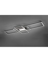 Plafoniera Irvine 3 Rettangoli Led 60w Antracite L105 cm Dimmerabile Trio Lighting