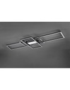 Plafoniera Irvine 3 Rettangoli Led 60w Antracite L105 cm Dimmerabile Trio Lighting