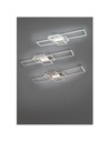 Plafoniera Irvine 3 Rettangoli Led 60w Antracite L105 cm Dimmerabile Trio Lighting