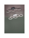 Plafoniera Led Dimmerabile Vigo 5 Esagoni L90 cm Antracite Trio Lighting