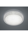 Plafoniera Led Multifunzioni Pegasus Bianco Effetto Cristalli Ø60 cm Trio Lighting