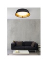 Plafoniera Led Paralume Nero e Oro Ponts Ø45 cm Trio Lighting