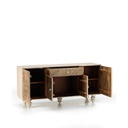 Madia 4 ante 1 cassetto in Legno di mango marrone 47x 160x h. 75 cm