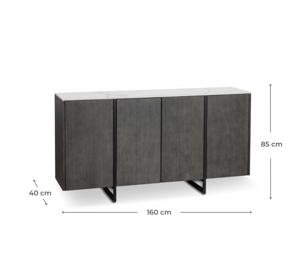 Madia 4 ante 160 x 40 x H 85 cm