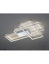 Plafoniera Led Thiago 3 Rettangoli L114 cm Nichel Trio Lighting