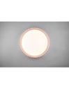 Plafoniera Legno Naturale Led 38w Dimmer Monte Trio Lighting