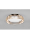 Plafoniera Legno Naturale Led 38w Dimmer Monte Trio Lighting