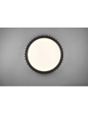 Plafoniera Legno Nero Led 38w Dimmer Monte Trio Lighting