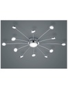 Plafoniera Moderna 13 Led Dimmerabile Bodrum Ø100 cm Cromo Trio Lighting