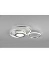 Plafoniera Moderna Led Dimmer Per Soggiorno Jive Nichel Trio Lighting