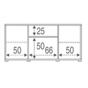 Madia due ante due cassetti Bianco Ossido 174x41x h84 cm