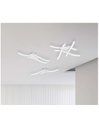 Plafoniera Moderna Route 4 Bacchette Led 4000k Bianco Trio Lighting