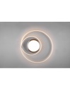 Plafoniera Moderna Soffitto Circolare Yava Nichel Led Dimmer Trio Lighting