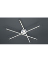Plafoniera Moderna Tiriac 3 Bacchette Led Nichel L100 cm Trio Lighting