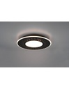 Plafoniera Moderna Verus Nero Led Dimmer 44w Trio Lighting
