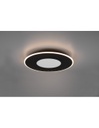Plafoniera Moderna Verus Nero Led Dimmer 44w Trio Lighting