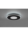 Plafoniera Moderna Verus Nero Led Dimmer 44w Trio Lighting