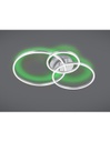 Plafoniera Moderna Winona Nichel Led Dimmer Rgbw Trio Lighting