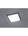 Plafoniera Quadrata Da Esterno Trave Led IP54 Antracite 25x25 cm Trio Lighting