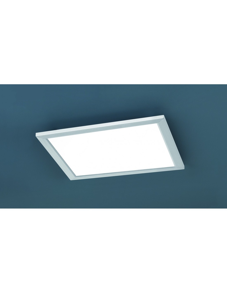 Plafoniera Quadrata Led Dimmer Phoenix Nichel 30x30 cm Trio Lighting