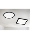 Plafoniera Quadrata Led Dimmerabile 22w Camilla Nero IP44 Trio Lighting