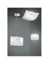 Plafoniera Quadrata Spirelli 2xE27 Vetro Con Cerchi Decorativi 40x40 cm Trio Lighting