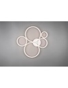 Plafoniera Rondo 5 Cerchi Led Dimmerabile Bianco L59 cm Trio Lighting