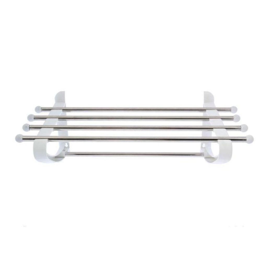 Mensola da bagno in alluminio bianco Dimensione 50 x 29.5 x 20 cm