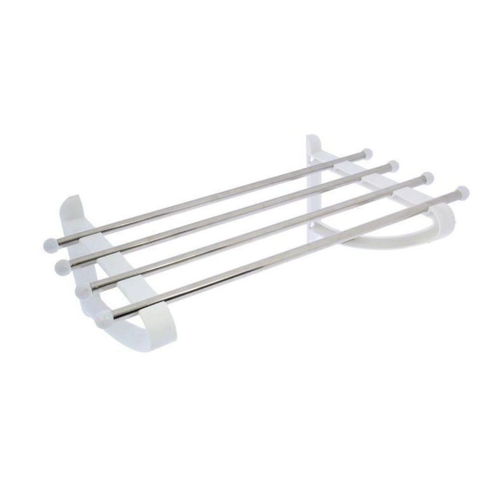 Mensola da bagno in alluminio bianco Dimensione 50 x 29.5 x 20 cm