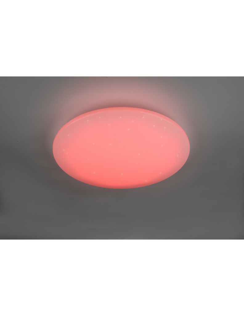Plafoniera Rotonda Fara Moderna Led RGB Dimmerabile Bianco Ø60 cm Trio Lighting