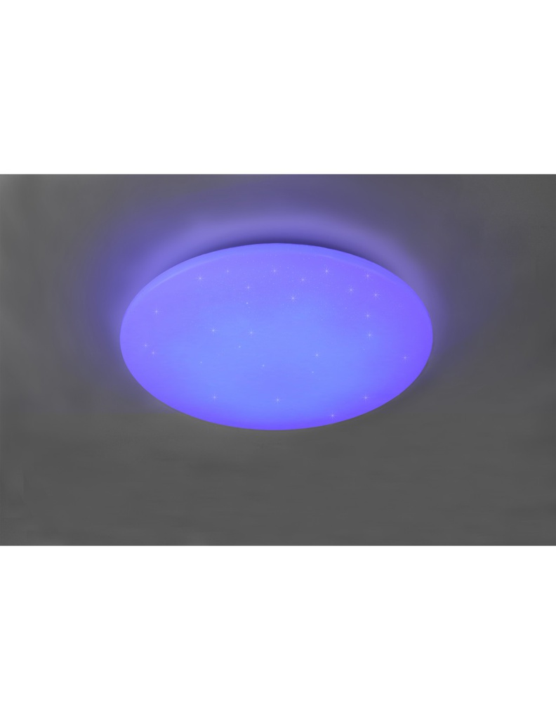 Plafoniera Rotonda Fara Moderna Led RGB Dimmerabile Bianco Ø60 cm Trio Lighting