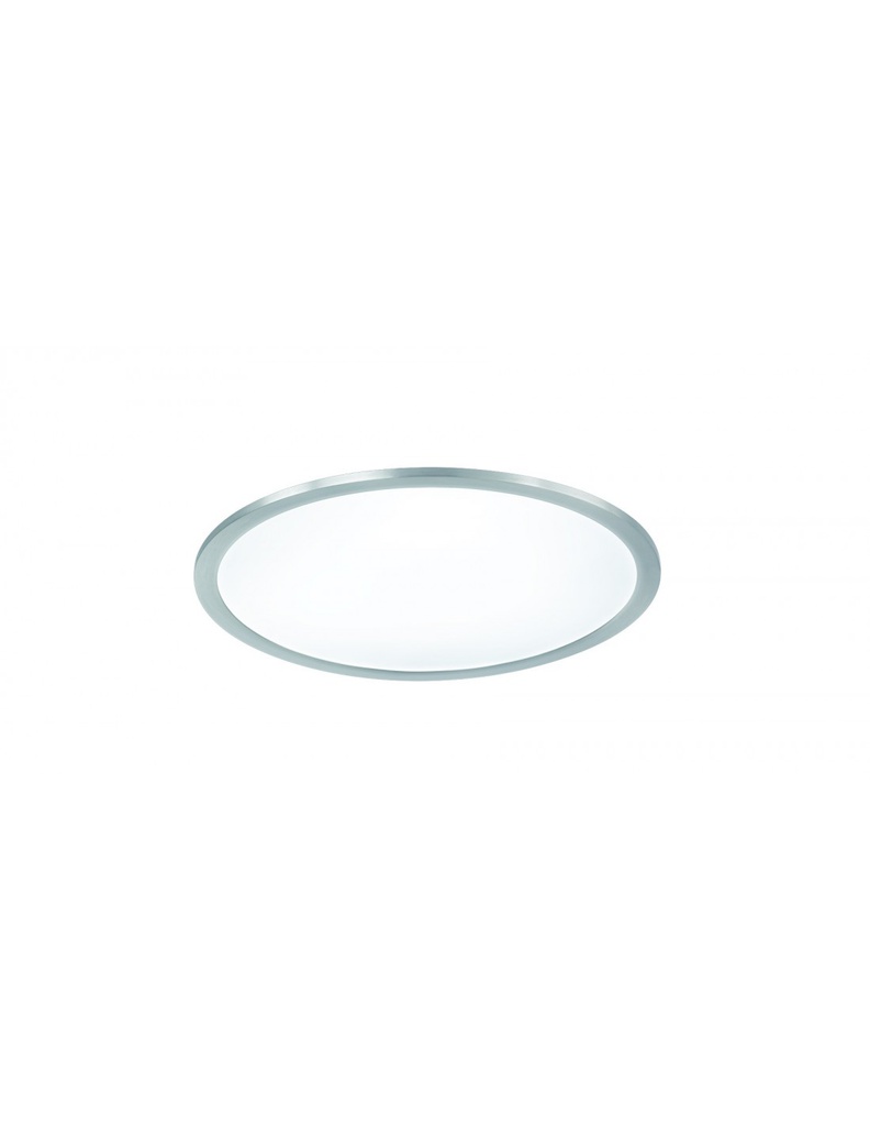 Plafoniera Rotonda Griffin Led Dimmerabile Rgbw Nichel Ø40 cm Trio Lighting