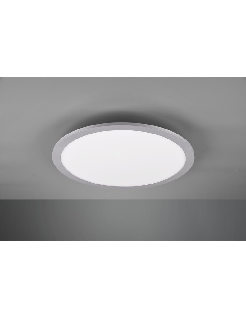 Plafoniera Rotonda Tiberius Led Ø40 cm Alluminio Trio Lighting