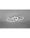 Plafoniera Soffitto Cerchi Cromo Led 4000k Dimmer Venida Trio Lighting