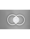 Plafoniera Soffitto Cerchi Cromo Led 4000k Dimmer Venida Trio Lighting