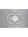 Plafoniera Soffitto Cerchi Cromo Led 4000k Dimmer Venida Trio Lighting