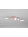 Plafoniera Soffitto Design Doppia Bacchetta Led 4000k Route Oro Rosa Trio Lighting