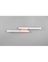 Plafoniera Soffitto Design Doppia Bacchetta Led 4000k Route Oro Rosa Trio Lighting